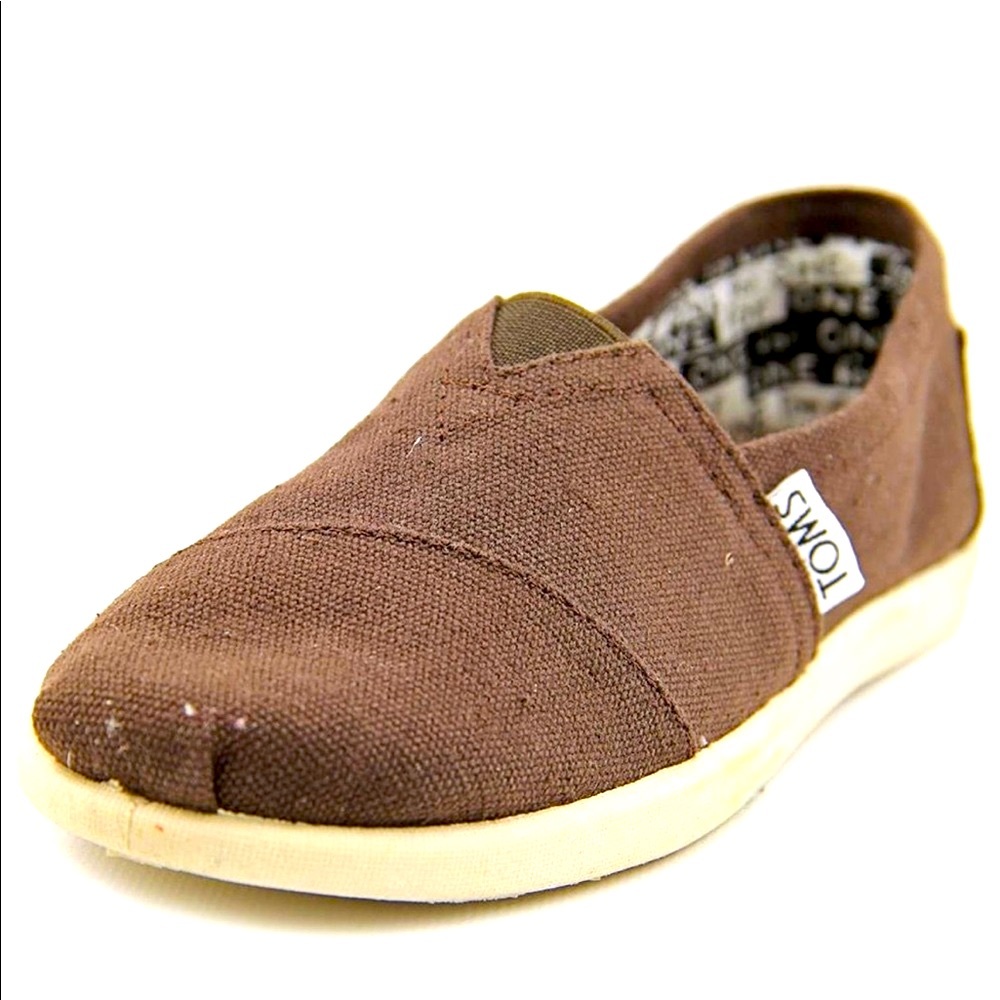 NWT Tom’s Tiny Classic Chocolate Canvas Shoes 10T